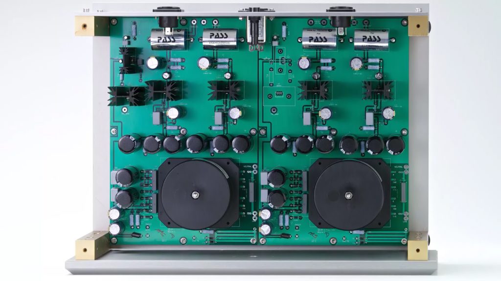 Vue intérieure du préampli Pass XS Preamp vu de dessus